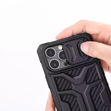 Nillkin Adventruer Case etui do iPhone 13 Pro Max pancerny pokrowiec z osłoną na aparat niebieski