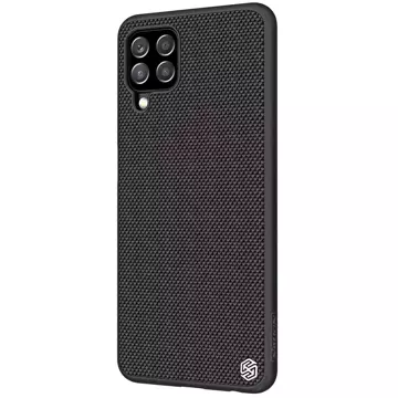 Nillkin Textured Case wytrzymałe wzmocnione etui z żelową ramką i nylonem na tyle Samsung Galaxy A22 4G czarny