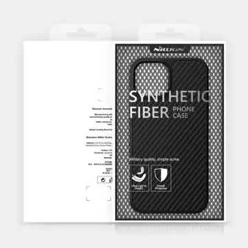Nillkin etui Synthetic Fiber Carbon iPhone 13 czarny