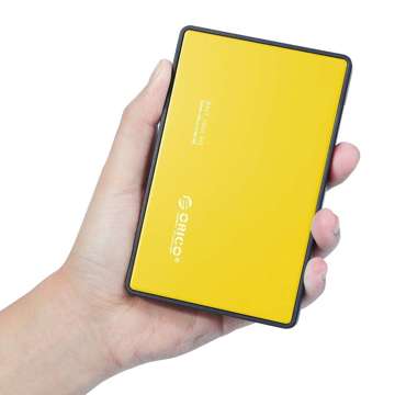 Obudowa zewnętrzna dysku Orico SSD/HDD 2.5" SATA III (żółta)