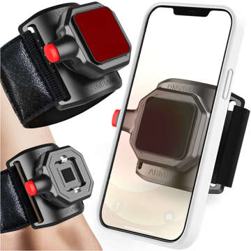 Opaska na rękę ramię na telefon do biegania sport uchwyt do telefonu zaczep klips TSA1 Armband czarny