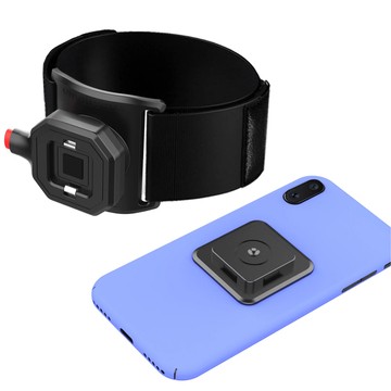 Opaska na rękę ramię na telefon do biegania sport uchwyt do telefonu zaczep klips TSA1 Armband czarny