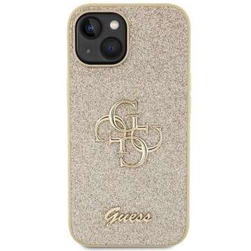 Oryginalne Etui GUESS Hardcase GUHCP15SHG4SGD do iPhone 15 (Fixed Glitter Big 4G / złoty)