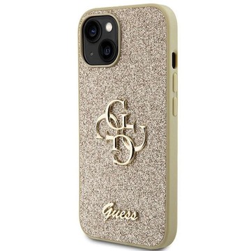 Oryginalne Etui GUESS Hardcase GUHCP15SHG4SGD do iPhone 15 (Fixed Glitter Big 4G / złoty)