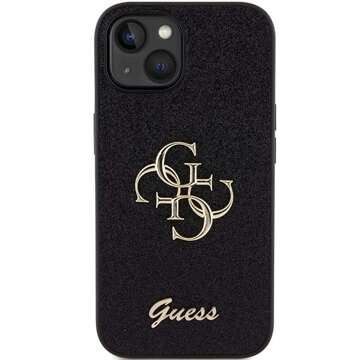 Oryginalne Etui GUESS Hardcase GUHCP15SHG4SGK do iPhone 15 (Fixed Glitter Big 4G / czarny)