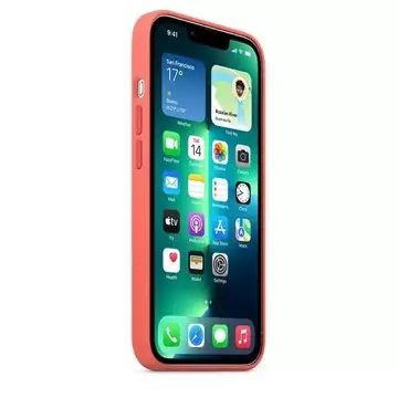 Oryginalne Etui ochronne na telefon Apple MM2E3ZM/A do Apple iPhone 13 Pro / 13 6,1" MagSafe róż pomelo/pomelo pink Silicone Case