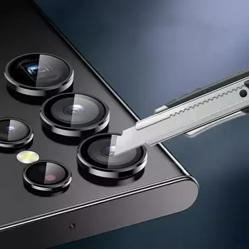 Osłona aparatu Hofi Camring Pro+ szkło na obiektyw do Samsung Galaxy S23 Ultra Black