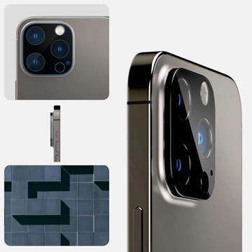 Osłona aparatu Spigen GLAStR OPTIK 2-pack szkło na obiektyw do iPhone 14 Pro/14 Pro Max/15 Pro/15 Pro Max Black