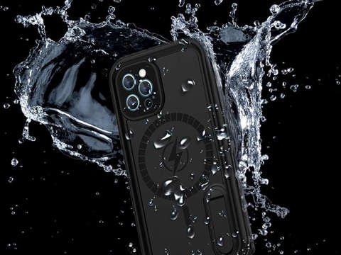 Pancerne Etui wodoodporne IP68 do MagSafe do iPhone 12 Pro Max Czarne