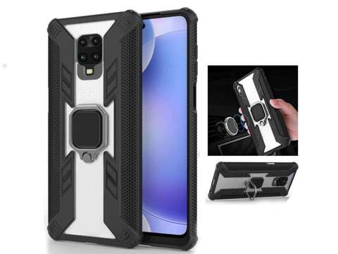 Pancerne etui Alogy Ring Carbon Holder do Xiaomi Redmi Note 9S/ Pro/ Max