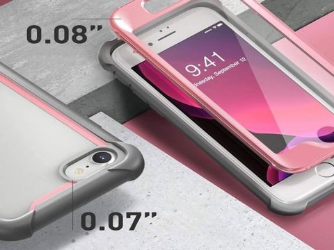 Pancerne etui Supcase i-Blason Ares do Apple iPhone 7/8/SE 2020 Szaro-różowe