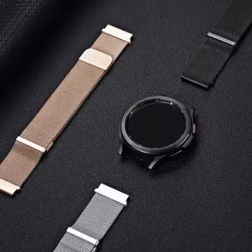 Pasek Dux Ducis Magnetic Strap Samsung Galaxy Watch/Huawei Watch/Honor Watch (20mm) czarny (Milanese Version)