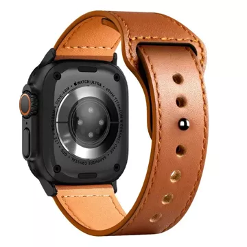 Pasek Naturalfit skóra do Apple Watch 4 / 5 / 6 / 7 / 8 / 9 / SE (38 / 40 / 41 mm) Brown