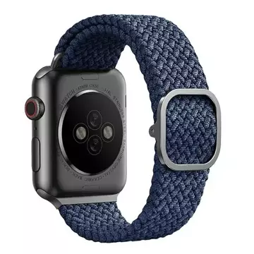 Pasek UNIQ Aspen do Apple Watch 40/38/41mm Series 4/5/6/7/8/SE/SE2 Braided niebieski/oxford blue