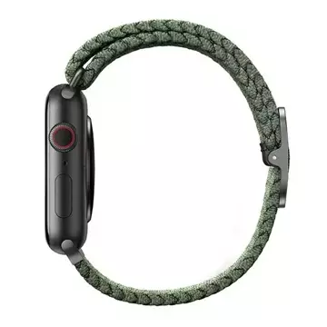 Pasek UNIQ Aspen do Apple Watch 40/38/41mm Series 4/5/6/7/8/SE/SE2 Braided zielony/cypress green