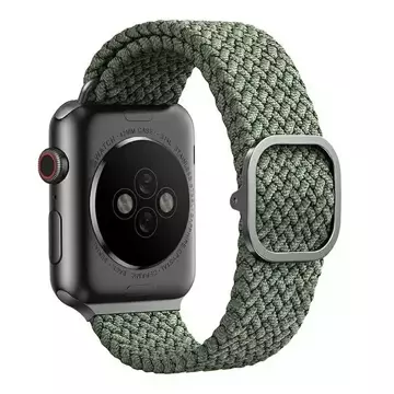 Pasek UNIQ Aspen do Apple Watch 40/38/41mm Series 4/5/6/7/8/SE/SE2 Braided zielony/cypress green