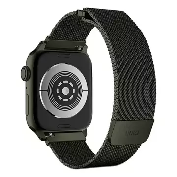 Pasek UNIQ Dante Apple Watch Series 4/5/6/7/8/SE/SE2 38/40/41mm Stainless Steel zielony/green
