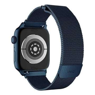 Pasek UNIQ Dante Apple Watch Series 4/5/6/7/8/SE/SE2 42/44/45mm Stainless Steel niebieski/cobalt blue