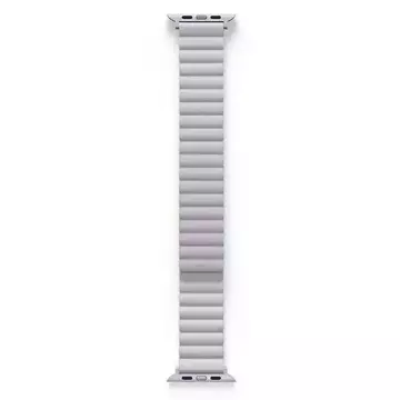 Pasek UNIQ Revix do Apple Watch Series 4/5/6/7/8/SE/SE2/Ultra 42/44/45mm Reversible Magnetic lilak-biały/lilac-white