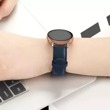 Pasek do smartwatcha Beline Watch uniwersalny do zegarków 20mm Elegance granatowy/navy