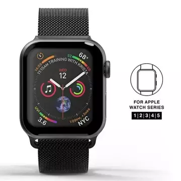 Pasek do smartwatcha SuperDry Watchband Apple Watch 38/40/41 mm Chainmail czarny/black 41681