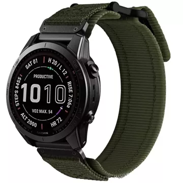 Pasek nylonowy Scout Pro do Garmin Fenix 5 / 6 / 6 pro / 7 Green