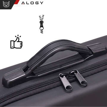 Pokrowiec sztywny kuferek walizka etui do drona DJI Mini 4 Pro / DJI Mini 3 Pro / Mini 3 twarde z paskiem Hard Case Alogy Czarny