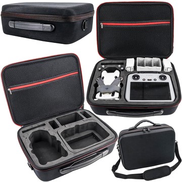 Pokrowiec sztywny kuferek walizka etui do drona DJI Mini 4 Pro / DJI Mini 3 Pro / Mini 3 twarde z paskiem Hard Case Alogy Czarny