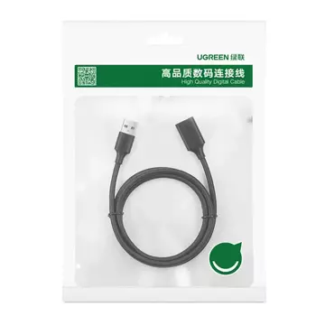 Przedłużka UGREEN adapter USB 2.0 0,5m czarny (US103)