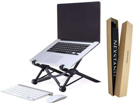 Przenośne składane biurko Nexstand K2 stojak pod laptopa podstawka Czarna
