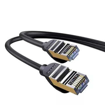 Przewód Baseus Speed Seven szybki kabel sieciowy RJ45 10Gbps 0.5m czarny (WKJS010001)