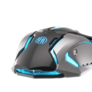 Przewodowa mysz gamingowa Inphic PB6S (czarno-srebrna)