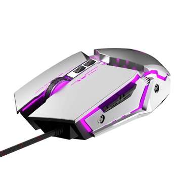 Przewodowa mysz gamingowa Inphic PW2 (srebrna)