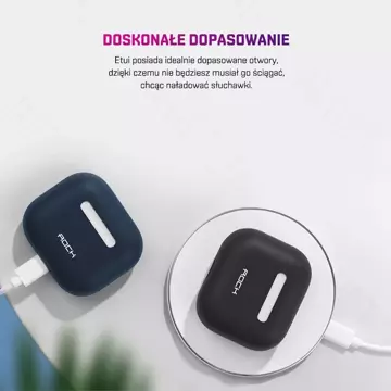 ROCK Etui pokrowiec na słuchawki AirPods 3 Czarny