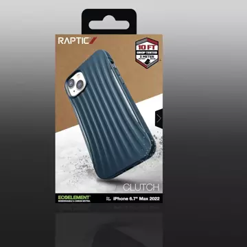 Raptic Clutch Case etui iPhone 14 Plus pokrowiec plecki niebieski