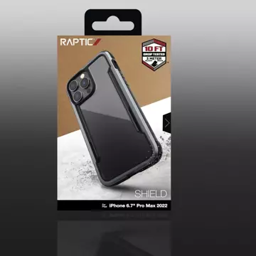 Raptic Shield Case etui iPhone 14 Pro Max pancerny pokrowiec czarny