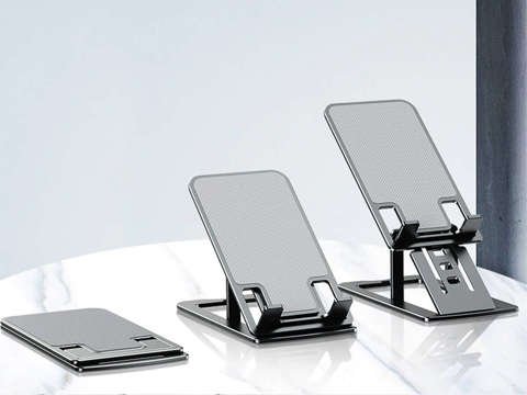 Regulowany stojak na telefon tablet Alogy składana podstawka na biurko Szary