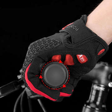 Rękawiczki rowerowe XL RockBros rękawice na rower S169-1BR-XL Czarno-Czerwone