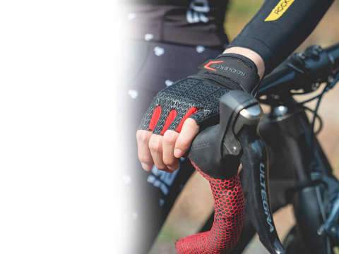 Rękawiczki rowerowe na rower bez palców L RockBros S169BR-L czarne