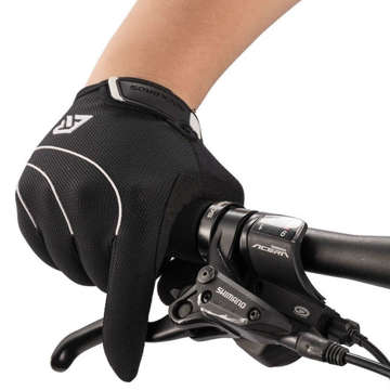 Rękawiczki rowerowe wiatroodporne XL RockBros Termiczne rękawice na rower S107-1XL Czarne