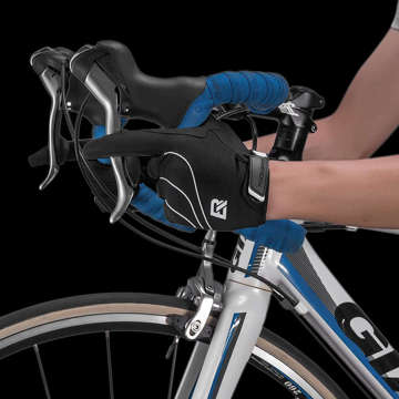 Rękawiczki rowerowe wiatroodporne XL RockBros Termiczne rękawice na rower S107-1XL Czarne