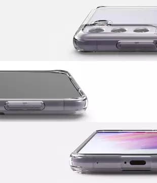 Ringke Fusion Matte etui pokrowiec z żelową ramką Samsung Galaxy S21 FE czarny Camo Black (FM576E73)