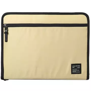 Ringke Smart Zip Pouch uniwersalne etui na laptopa tablet (do 13'') podstawka torba organizer beżowy