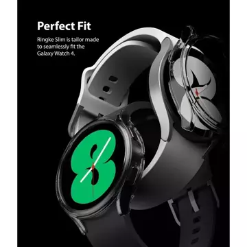 Ringke slim 2-pack galaxy watch 4 44 mm clear & black