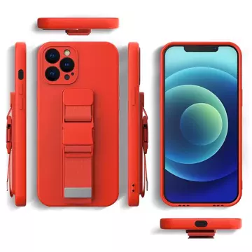 Rope case żelowe etui ze smyczą łańcuszkiem torebka smycz iPhone 11 Pro Max granatowy