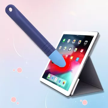 Rysik pojemnościowy długopis dotykowy do ekranów do telefonu tabletu Alogy Stylus Pen dla dzieci 10 cm Niebieski