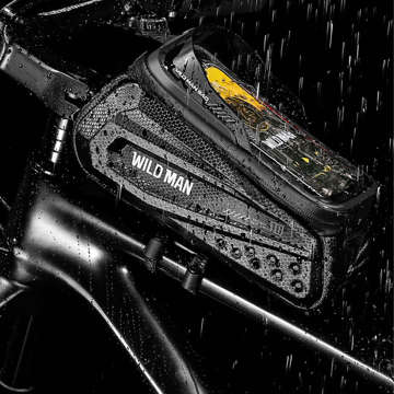 Sakwa rowerowa Wildman Front Frame Bicycle Bag ES10X uchwyt na ramę kierownicę na telefon 1,2l Czarna