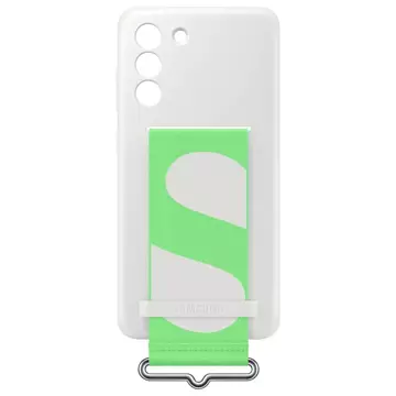 Samsung Strap Silicone Cover etui pokrowiec do Samsung Galaxy S21 FE biały (EF-GG990TWE)