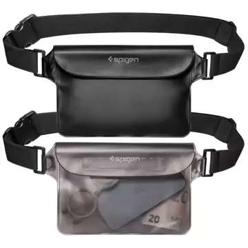 Saszetka Spigen A620 Universal Waterproof Waist Bag 2-Pac Black