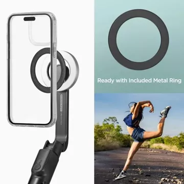 Selfie Stick Kijek Statyw Tripod Spigen S580W MagSafe Bluetooth uchwyt do telefonu zdjęć + Pilot Czarny